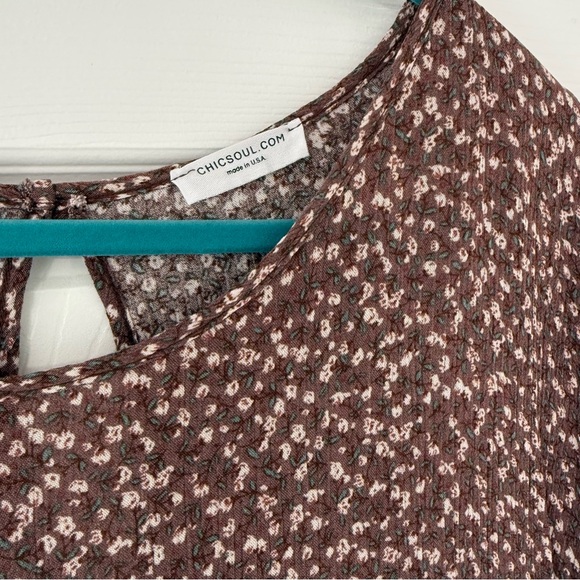 Chic Soul Fall Floral Baby Doll Long Sleeve Top 3X - Picture 3 of 3